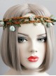 Fashion Seaside Tourism Beach Green Flowers Rattan Garland Bride Bridesmaid Hair Band