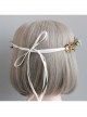 Fashion Seaside Tourism Beach Green Flowers Rattan Garland Bride Bridesmaid Hair Band