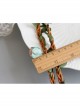 Fashion Seaside Tourism Beach Green Flowers Rattan Garland Bride Bridesmaid Hair Band