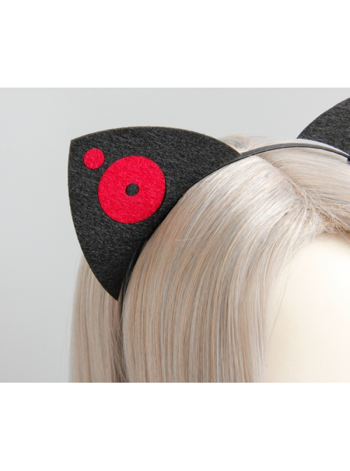 Exaggerated Funny Cute Black Cat Ears Audio Accessories Halloween Prom Headband