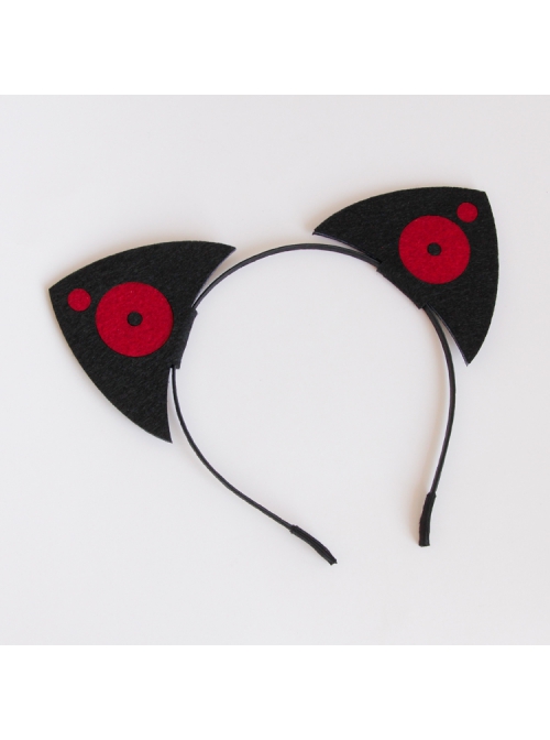 Exaggerated Funny Cute Black Cat Ears Audio Accessories Halloween Prom Headband