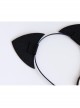 Exaggerated Funny Cute Black Cat Ears Audio Accessories Halloween Prom Headband