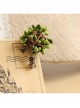 Retro Handmade Antique Fashion Cute Deer Green Plants Female Brooch Buckle