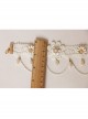 Baroque Retro White Lace Pearl Flowers Bride Bridesmaid Wedding Dress Personality Exquisite Anklet