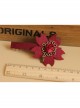 Fashion Retro Christmas Wine Red Rose Flower Handmade Personality Hairpin