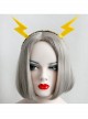 Personality Exaggerated Fashion Yellow Lightning Golden Lace Christmas Holiday Party Female Headband