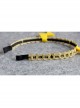 Personality Exaggerated Fashion Yellow Lightning Golden Lace Christmas Holiday Party Female Headband