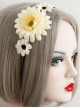 Simple White Flowers Celebrities Fashion Sweet Princess Handmade Thin Hair Band