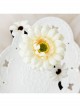 Simple White Flowers Celebrities Fashion Sweet Princess Handmade Thin Hair Band