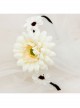 Simple White Flowers Celebrities Fashion Sweet Princess Handmade Thin Hair Band
