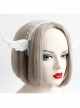 Fashion Cute Angel Wings Sweet New Year Dance Party White Lace Headband