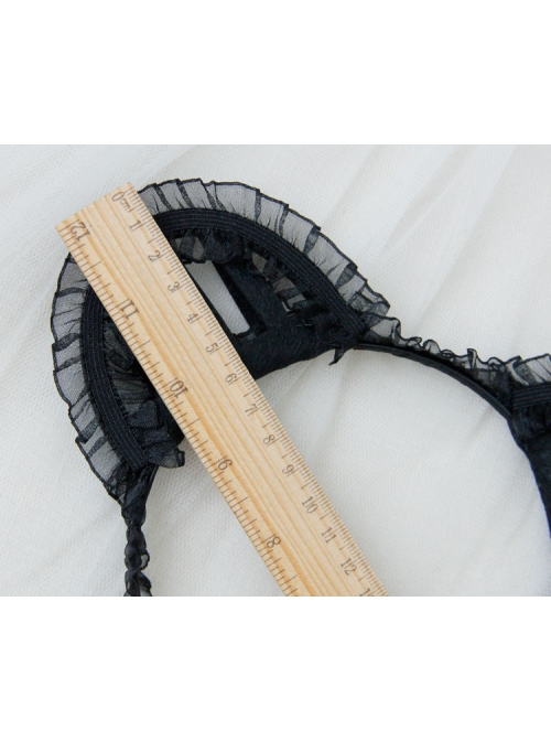 Halloween Christmas Fashion Retro Sexy Black Lace Three-Dimensional Cat Ears Female Headband