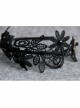 Retro Gothic Everyday All-Match Simple Black Lace Flower Female Design Handmade Hair Band