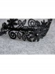 Retro Gothic Everyday All-Match Simple Black Lace Flower Female Design Handmade Hair Band