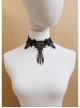 Punk Gothic Fashion Retro Flower Butterfly Black Lace Female Wide Choker