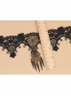 Punk Gothic Fashion Retro Flower Butterfly Black Lace Female Wide Choker