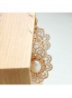 Baroque Fashion Palace Retro Individuality White Pearl Lace Earrings