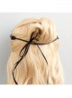 Fashion Gothic Retro Polka Dot Black Lace Red Flower Stretch Sport Hairband