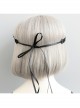 Fashion Gothic Retro Polka Dot Black Lace Red Flower Stretch Sport Hairband