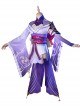 Genshin Impact Beelzebul Raiden Shogun Halloween Game Cosplay Costume Full Set