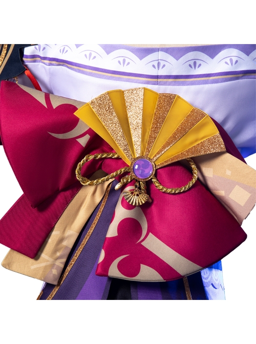 Genshin Impact Beelzebul Raiden Shogun Halloween Game Cosplay Costume Full Set