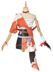 Genshin Impact Naganohara Yoimiya Halloween Game Cosplay Costume Full Set
