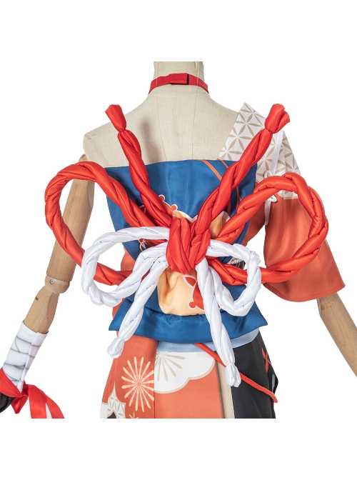 Genshin Impact Naganohara Yoimiya Halloween Game Cosplay Costume Full Set