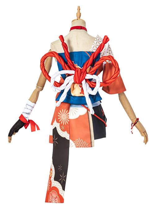 Genshin Impact Naganohara Yoimiya Halloween Game Cosplay Costume Full Set