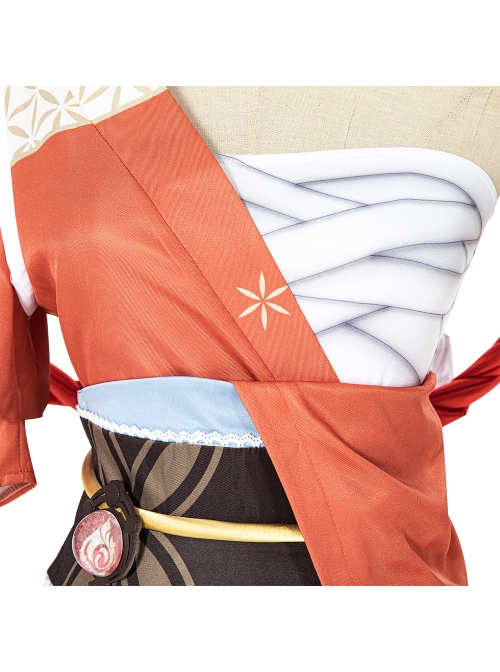Genshin Impact Naganohara Yoimiya Halloween Game Cosplay Costume Full Set