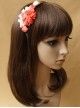 Retro Fashion Leisure Holiday Pink Flower Rose Creative Female Hair Band