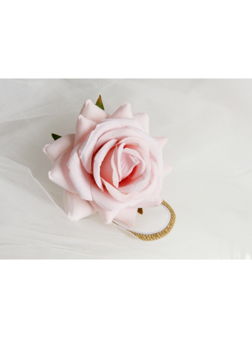Fashion Cute Holiday Blue Rose Flower Child Baby Elastic Headband