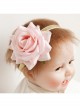 Fashion Cute Holiday Blue Rose Flower Child Baby Elastic Headband