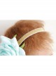 Fashion Cute Holiday Blue Rose Flower Child Baby Elastic Headband