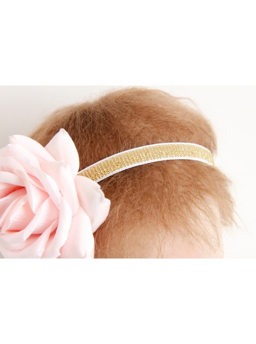 Fashion Cute Holiday Blue Rose Flower Child Baby Elastic Headband