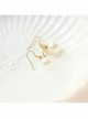 Baroque Retro White Artificial Pearl Crown Personality Female Fashion Short Earrings