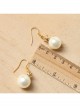 Baroque Retro White Artificial Pearl Crown Personality Female Fashion Short Earrings