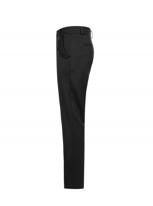 Bat-Shaped Embroidery Thread Decoration Black Gothic Dark Texture Woven Pants