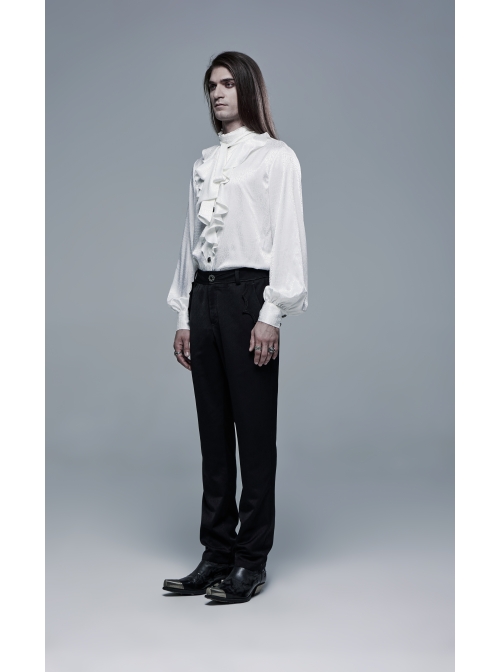 Bat-Shaped Embroidery Thread Decoration Black Gothic Dark Texture Woven Pants