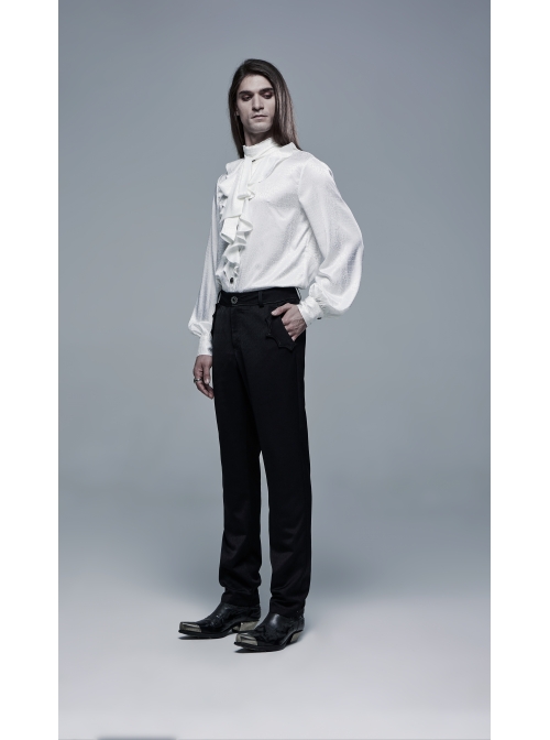 Bat-Shaped Embroidery Thread Decoration Black Gothic Dark Texture Woven Pants