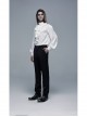 Bat-Shaped Embroidery Thread Decoration Black Gothic Dark Texture Woven Pants