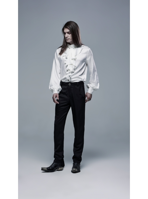 Bat-Shaped Embroidery Thread Decoration Black Gothic Dark Texture Woven Pants