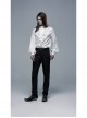 Bat-Shaped Embroidery Thread Decoration Black Gothic Dark Texture Woven Pants