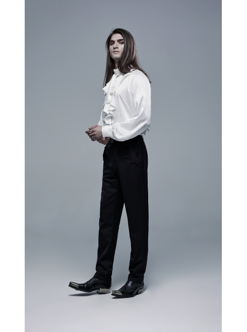Bat-Shaped Embroidery Thread Decoration Black Gothic Dark Texture Woven Pants