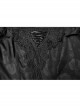 Off-Shoulder Boat Neck Chiffon Poncho Sleeve Back Waist Lace-Up Black Gothic Long Dress