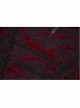 Front Chest Splice Mesh Decals Sleeveless Back Waist Lace-Up Wine Red Gothic Retro Velvet Dress