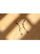 Fashion Casual Baroque Handmade Retro Artificial Pearl Leaves Bride Long Earrings