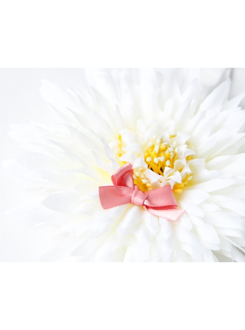 Cute Fashion Flower Exaggerated Bow White Baby Child Princess Year Old Holiday Headband