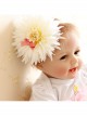 Cute Fashion Flower Exaggerated Bow White Baby Child Princess Year Old Holiday Headband