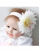 Cute Fashion Flower Exaggerated Bow White Baby Child Princess Year Old Holiday Headband