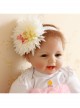 Cute Fashion Flower Exaggerated Bow White Baby Child Princess Year Old Holiday Headband